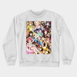 Love Live Sunshine Aqours Collage Crewneck Sweatshirt